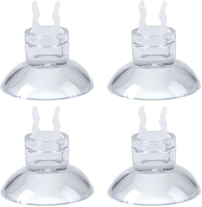 ALEGI 4pcs Large Aquarium Sponge Filter with Suction Cups, Check Valves for Breeding Fry Betta Shrimp Fish Tank (Small up to 10-20Gal 4 Pcs)