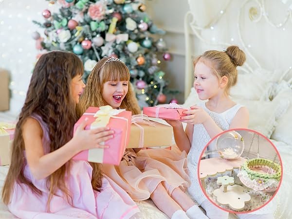 4-Pack Wooden Rat Cage Accessories - Platforms, Ladders & Hammocks Set for Chinchillas, Hamsters, Gerbils (for Iron/Wooden, Acrylic Hamster Cages + Customizable Layout) (9.1x5.6x4.3)