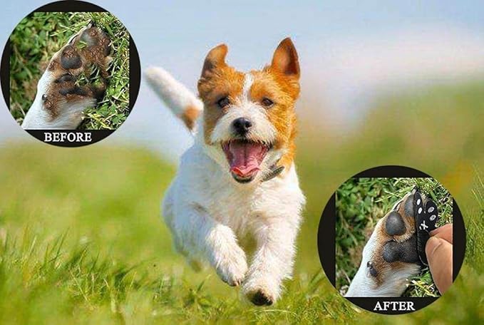 Dog Paw Protector Anti-Slip Grips to Keeps Dogs from Slipping On Hardwood Floors,Disposable Self Adhesive Resistant Dog Shoes Booties Socks Replacement XL 24 Pieces