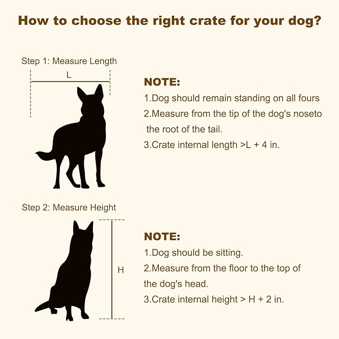 EasyCom Heavy Duty Dog Kennel Indoor with Name Tag, XXL Dog Crate Furniture for Large Dogs, Double-Doors Sturdy Dog Cage for Anxiety Dog, Decorate House as TV Stand, End Table, Bedside Table