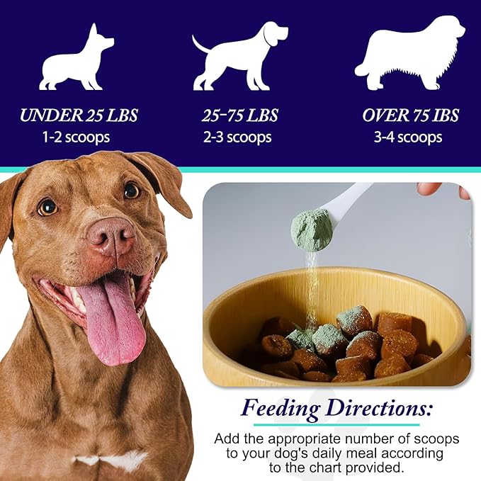 Dog Teeth Cleaning Powder - Dog Dental Powder - Plaque Off Pet Tooth Cleaning lab co - Targets Tartar & Reduces Plaque & Bad Breath - Teeth Cleaning Made Easy