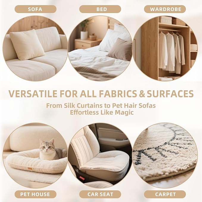 2π·ππ Pet Hair Removal Glove for Cats & Dogs, Newly Pro Five-Finger Electrostatic Pet Hair Remover Gloves, Reusable & Washable Magic Brush Pet Hair Removal Tool for Couch, Clothing, Carpet, Car Seat