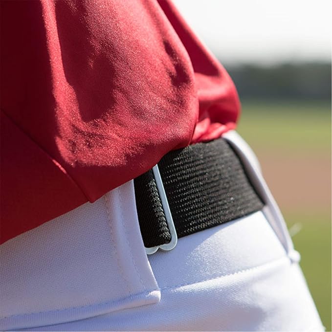 Champion Sports Baseball/Softball Uniform Belt, Comfort Stretch Fit Durable Syntex Tab - Youth & Adult Sizes, Multiple Colors