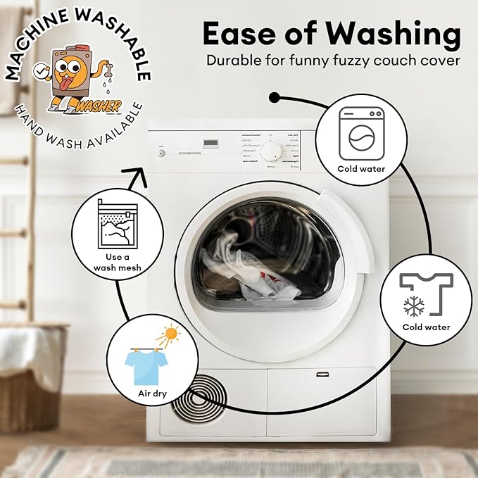 FUNNY FUZZY Pet Couch Cover for Sofa, Calming Dog Bed for Couch, Fluffy Plush Dog Couch Mat for Furniture Protector for Large Medium Small Dogs and Cats, Mist Grey