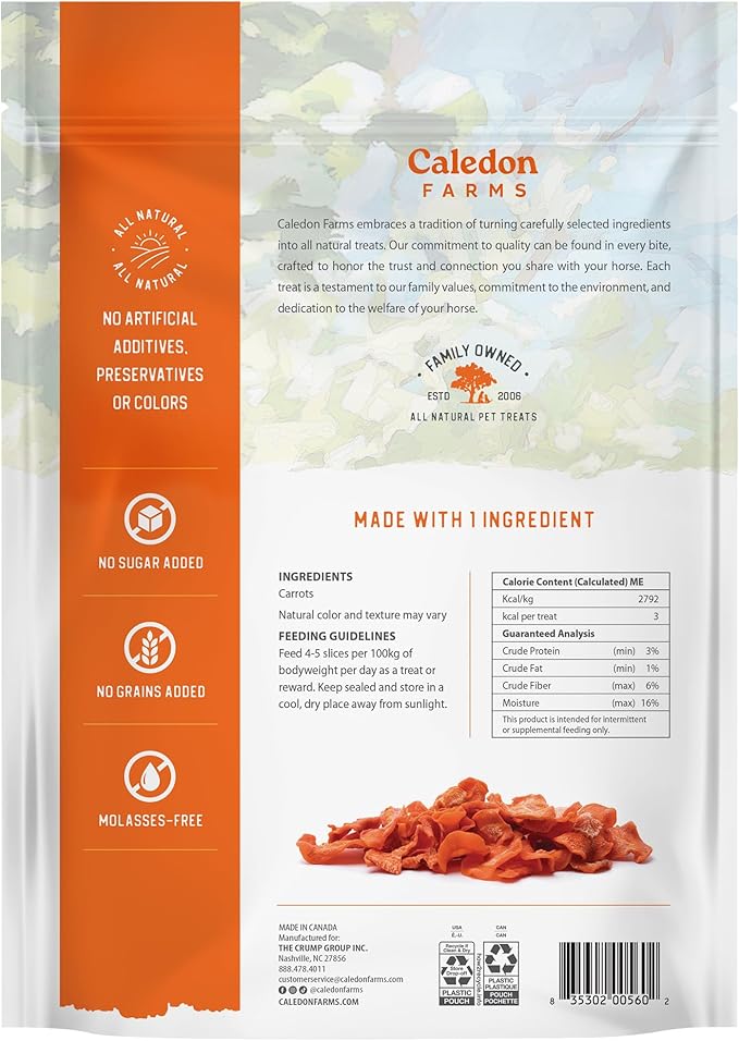 Caledon Farms Carrot Slices Horse Treats, 11.5 oz
