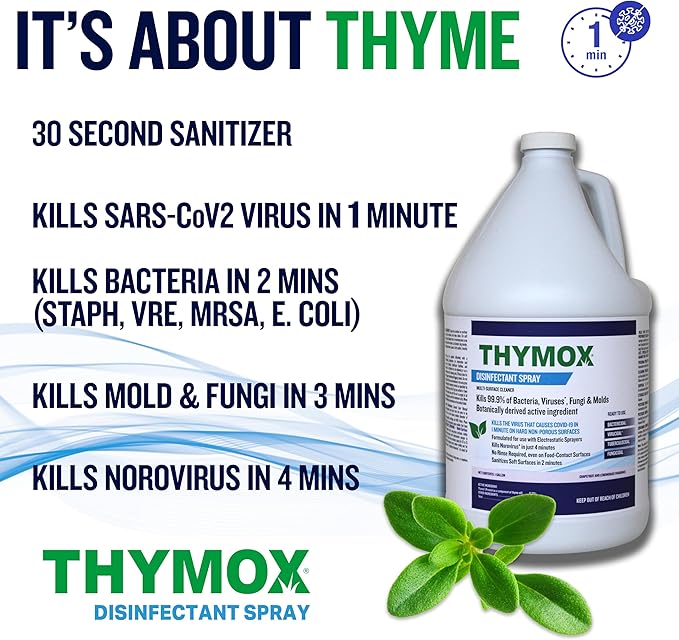 1 Gallon Botanical Disinfectant - All Natural Cleaner Mold Remover, Multipurpose Cleaner, Mold Killer - Ideal for Restoration Jobs and Water Damage, Pet Friendly Natural Disinfectant