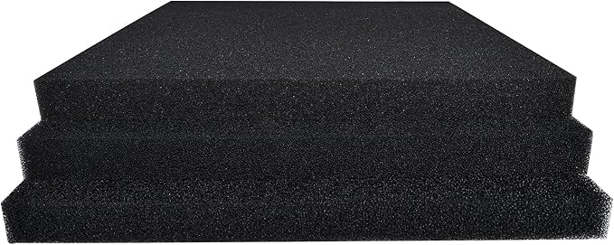 ALEGI Aquarium Sponge Filter Pad, Bio Filter Media Foam Sponges, Cut-to-Size Foam for Fish Tank (20"x20"x1.57" (50PPI))