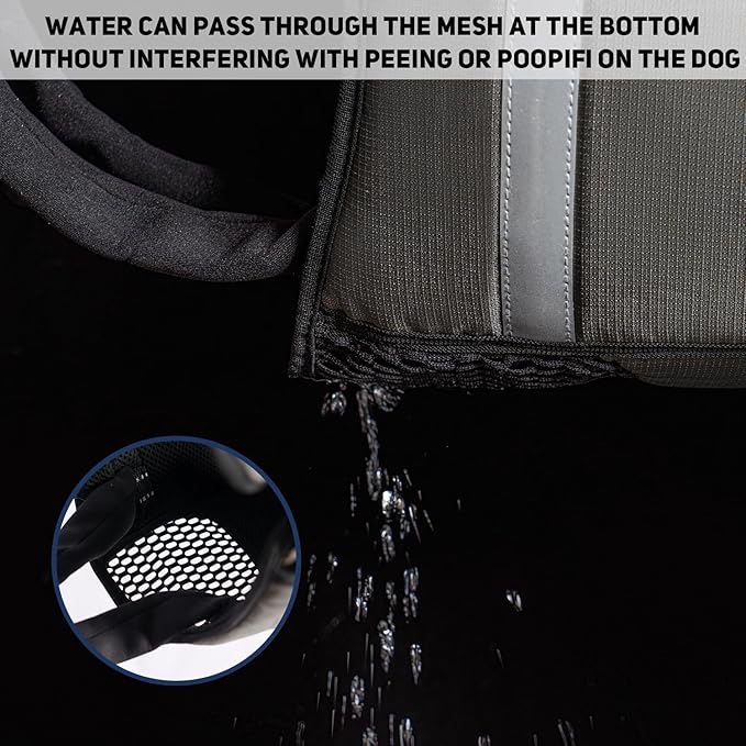 COODEO Mobility Dog Lift Harness, Emergency Carry Sling, Pet Rear Leg Support Rehabilitation Lifts Vest, Dog Carrier for Senior Dogs Joint Injuries, Arthritis (Orange, XL)