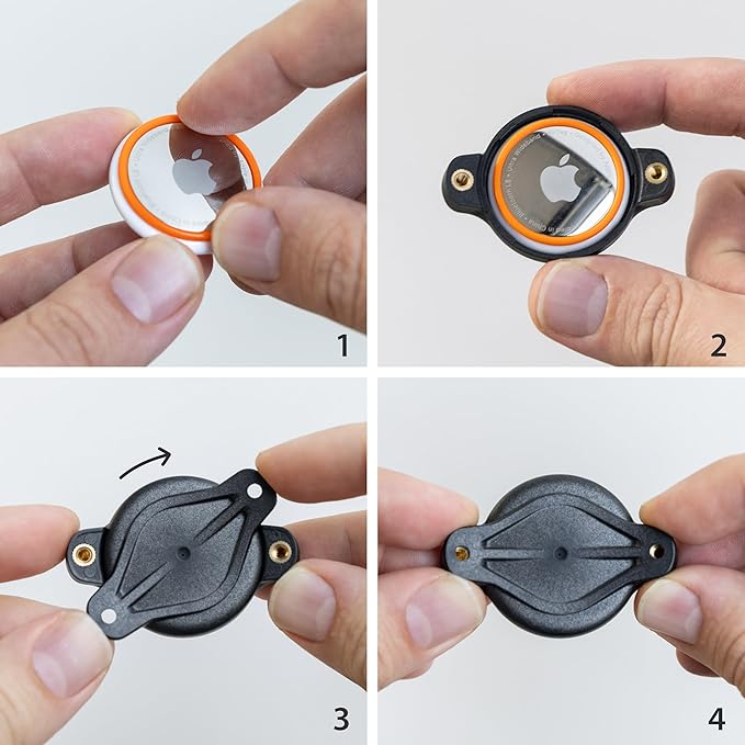 Elevation Lab TagVault™ Compact AirTag Dog Collar Mount - IP68 Waterproof, Doesn't Dangle, Fits All Width Collars