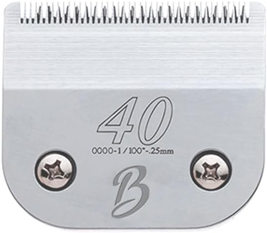 Detachable A Series 40 Blade Dog Grooming Clipper Blades Cuts Length 1/100" 0.25mm Japanese High Carbon Steel Dog Grooming Clipper Replacement Blade | Compatible A5 Series(B40)