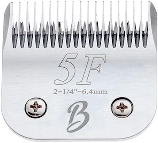 Detachable A Series 5f Blade Dog Grooming Cuts Length 1/4" - 6.4mm Japanese High Carbon Steel 6.4 mm Clipper Blade 5f | Detachable Blade Clippers (Compatible A5 Series(B5F)