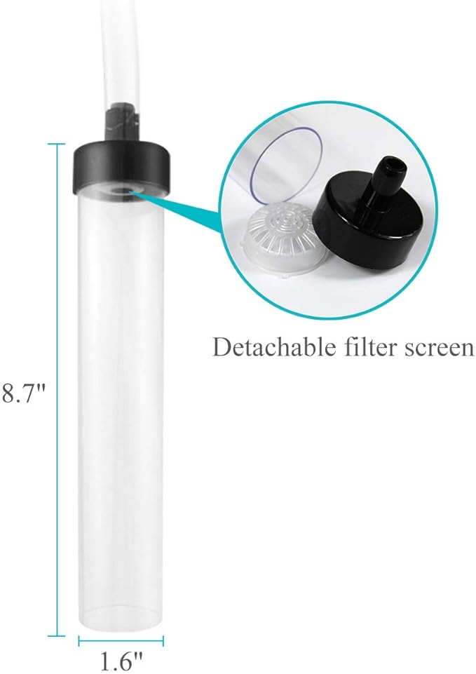 25ft Aquarium Vacuum Gravel Cleaner Fish Tank Cleaner Siphon Water Changer