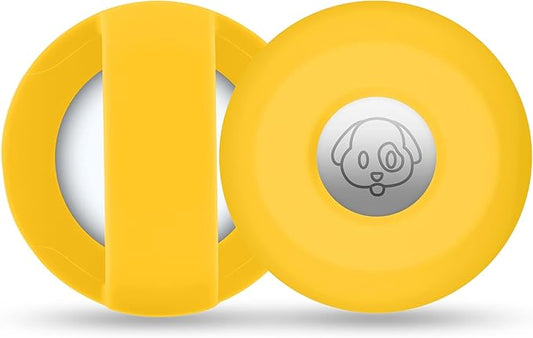 Airtag Holder for Dog Collar, Cibaabo Silicone Air Tag Case Cover Compatible with Apple Airtags for 0.8-1.2inch Cat Pet Collar Harness Loop