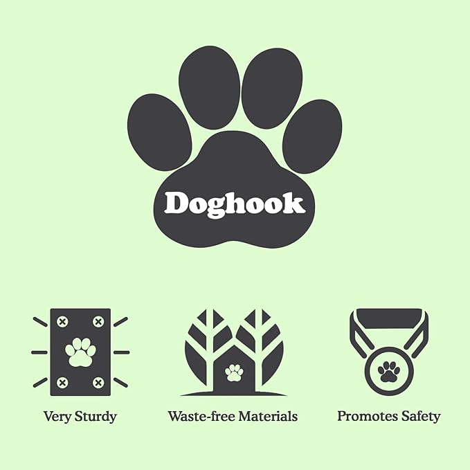 Canine Hitch- Secure Dog Leash Parking Mounted Indoor – Outdoor Wall Hook - Tie Out Stainless Steel Practical Lead Management for Home & Business, Standard Size 2 Pack