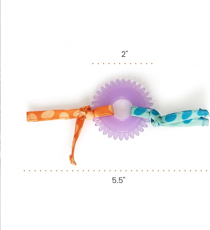 Catstages Kitty Chew Wheel, Dental Cat Toy with Catnip Oil, Teeth Cleaning, Healthy Chewing, Boredom Relief, Kicking & Batting for Kittens and Adult Cats, Purple