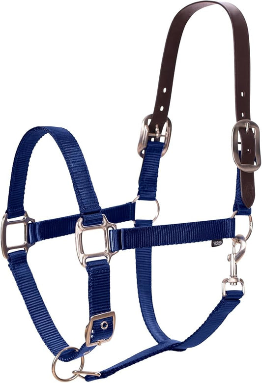 Equinavia Loki Adjustable Breakaway Horse Halter - Navy - Horse