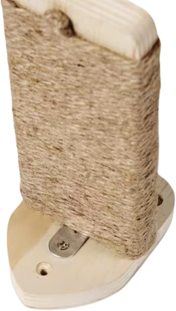 3 Pcs Cat Wall Steps, Cat Shelves and Perches for Wall, Wall-Mounted Cat Climbing Shelf with Hemp Rope Covered, Cat Wall Furniture Steps Set with Scratching Pads for Cats Playing and Climbing (Wood)