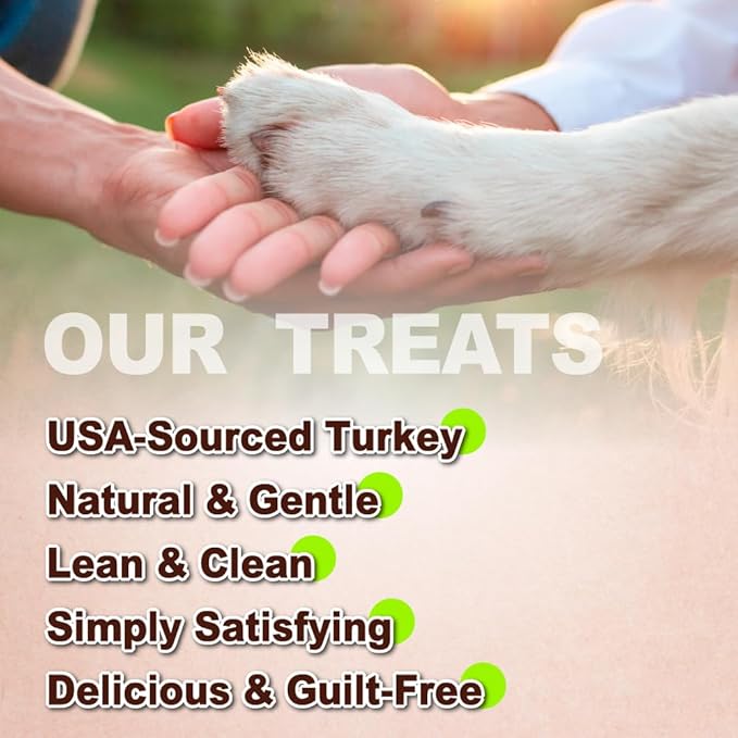 Afreschi Soft Turkey Tendon & Pumpkin Strip 3.5 oz, USA-Sourced Turkey Tendon, Dog Treats for Soft Series, All Natural Human Grade Dog Treat, Suitable for Training chew, Rawhide Alternative