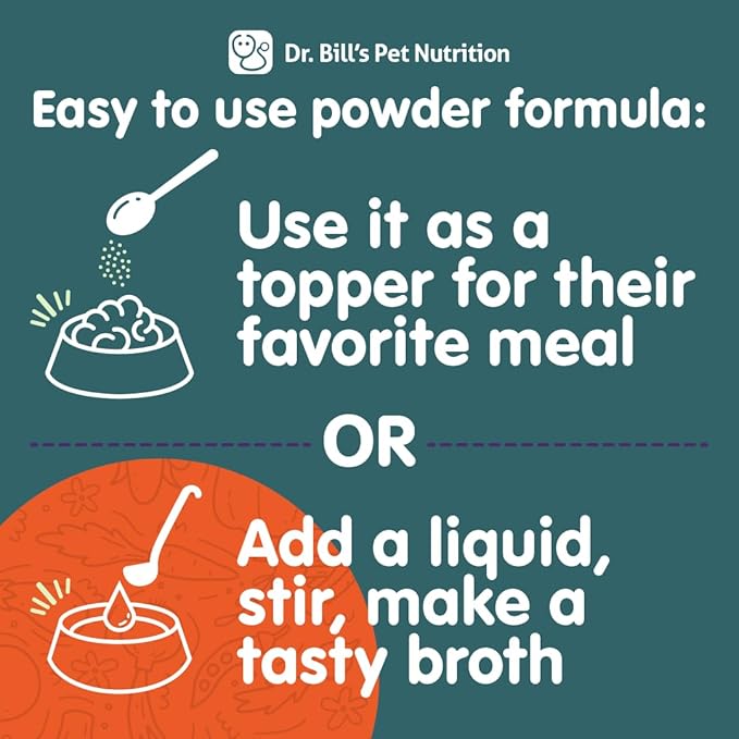 Dr. Bill’s Canine Complete Joint Care – Hip & Joint Supplement for Dogs for Mobility, Muscle Support & Inflammation Relief – Green Lipped Mussel, Chondroitin, Collagen, Omega-3 – Powder, 340g