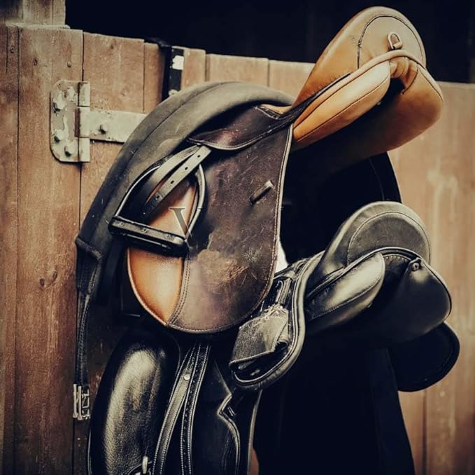 4 Pack Saddle Rack with Pad Bar,Heavy Duty Wall Mounted Saddle Stand Saddle Pad Rack for English Western Saddles Horses Blanket,Black