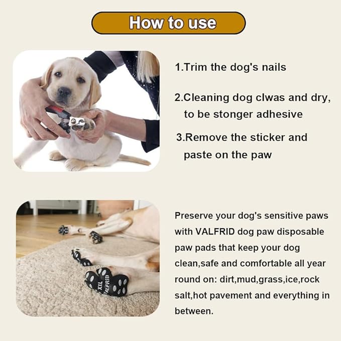Dog Paw Protector Anti-Slip Grips to Keeps Dogs from Slipping On Hardwood Floors,Traction Control Non-Skid Dog Shoes Booties Socks Replacemen XL 40 Pieces