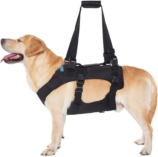 Dog Lift Harness, Rehabilitation Lifts Vest for Dogs, Support & Recovery Sling, Adjustable Breathable Lifting Straps for Old, Joint Injuries, Arthritis, Paralysis Dogs Walk (2XL, Black)