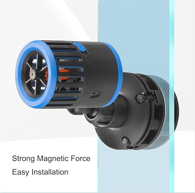 Carefree Fish Magnetic Aquarium Wave Maker 3W 800Gph Quiet and Strong Powerhead Submersible Water Circulation Pump 360° Adjustable for Freshwater and Saltwater