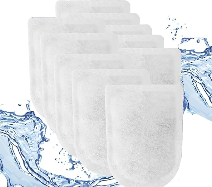 10 Packs Carbon Filter Cartridges for Whisper EX Filters, Replacement Filter Cartridges Large, Fits Whisper EX30/EX45/EX70 Filters