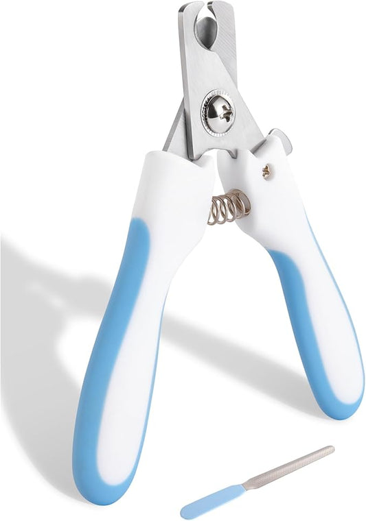 AIXINPET Dog & Cat Nail Clippers and Trimmers - with Free Nail File, Protective Guard to Avoid Over Cutting, Extra Sharp Blade - Suitable for Small to Large Dogs & Cats, Birds and Rabbits (Small)