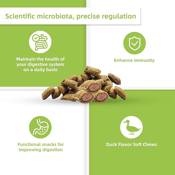 Cat Probiotic for Digestive & Gut Health - 150 Dual Texture Crunchy & Creamy Bites - Relief for Constipation, Diarrhea & Sensitive Stomach with Prebiotics & Taurine for Kittens & Seniors