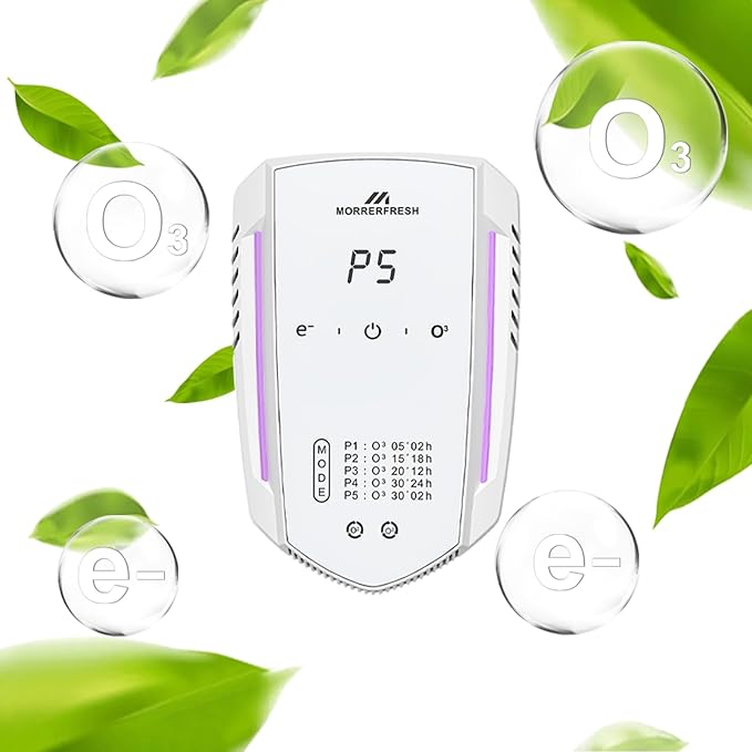 Cat Litter Deodorizer 99% Pets Poof Odor Eliminator Air Purifier Ozone Odor Removal Air Freshener for Home & Pets Litter Box Room Wardrobe Shoe Cabinet Toilet White