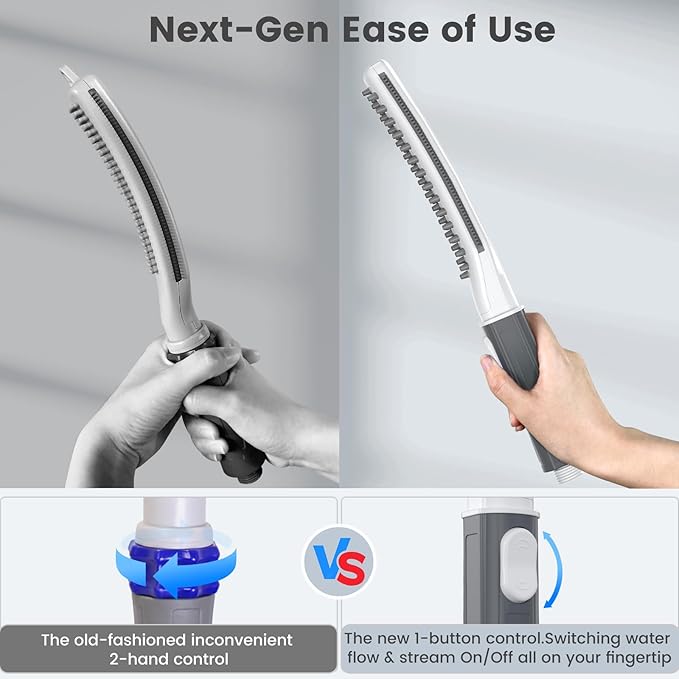 Dog Shower Attachment, Dog Shower Wand for Fast and Easy Washing Dog, Pet Shower Head with 3 Spray Modes, 8-Foot Hose, Indoor Outdoor Bath Your Dog