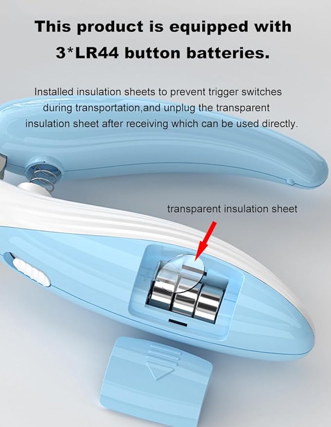 Cat Dog Pet Nail Clippers with Light, Llluminates Cat Dog Nails or Bloodline,Safety Pet Nail Clipper for Dogs, Cats, Rabbits Sharp No Nail Splitting (Pink)