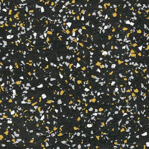 American Floor Mats - Extreme Rubber Gym Tiles - 1 Inch Thick Colorful Rubber Gym Tiles - Superior Shock and Sound Absorbing Tiles - 35% Gold/Grey/White 50 Tile Pack (Covers 200 Sq Ft)