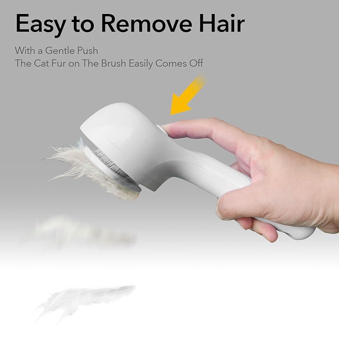 Cat Steam Brush for Shedding, Self Cleaning Cat Brush with Water Spray, 3-in-1 Design for Massage, Hair Removal, and Cleaning, Steamy Brushes for Indoor Cats and Dogs (Blue)