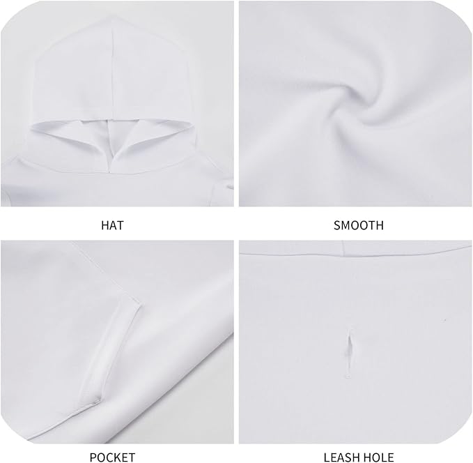 Christmas Tree Print Hoodie,Christmas Cosplay Dog Clothes with Pocket and Hat Winter Clothes Sweaters X-Large