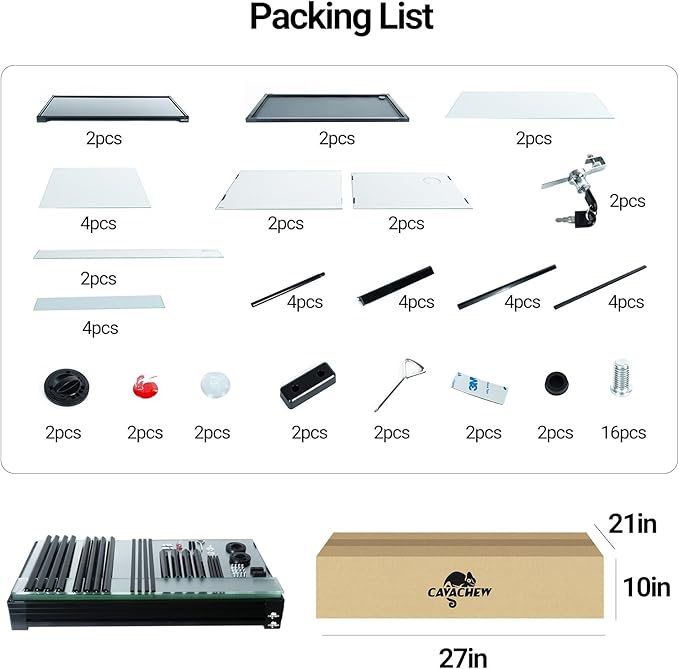 Double Stacked Reptile Tank, 24" x 18" x 44" Tall Reptiles Terrarium, Front Opening, Full Vision, Knock Down, 2 Pack 34 Gallon Glass Cage for Reptile, Bearded Dragon, Lizard, Snake, Gecko