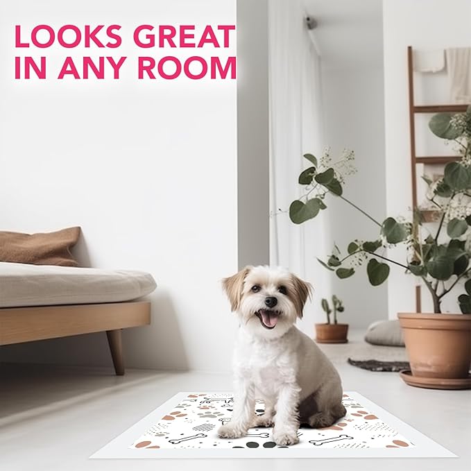 Disposable Dog Training Pads – Highly Absorbent Pee Pads with Quick-Dry Gel, Leak Proof Backing, Pheromonal Attractant for Housebreaking and Indoor Potty Training – 23 x 23 in (100 Count)