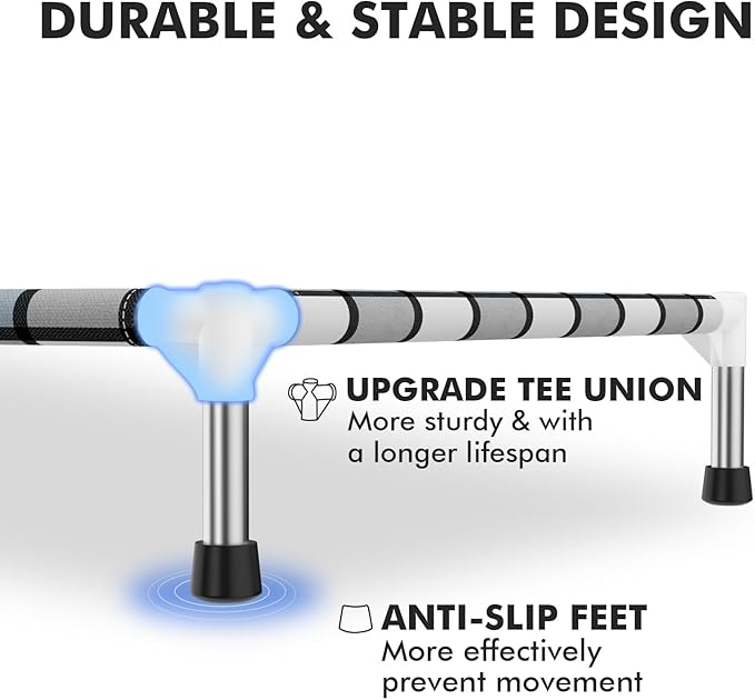 Elevated Outdoor Raised Dog Bed Outdoor Dogs Bed Lifted Pet Bed Dog Cot for Pet Taste Life, Start with A Pet Bed 26'' x 20'' x 6.5''