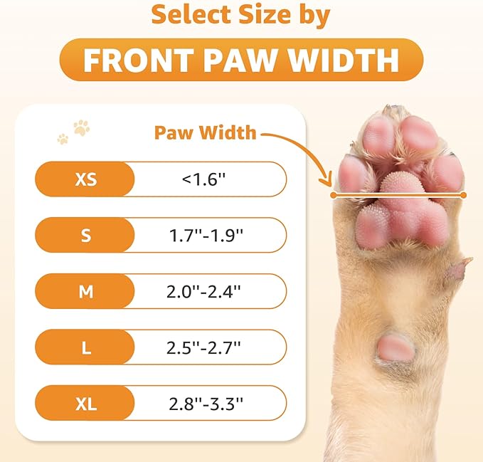 Double Sides Non-Slip Dog Socks to Prevent Licking Paws - Strong Traction for Hardwood Floors, Senior Dogs, Paw Protector, Dog Socks with Grippers X-Small
