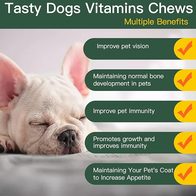 Dog Vitamins and Supplements, Senior & Puppy Multivitamin for Dogs Support with Glucosamine Chondroitin Omega Probiotics - Dog Multivitamins Chewable for Hip & Joint, Skin, Immune - (Pumpkin 120 Ct)