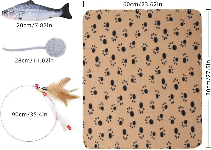 Cat Tunnel, Indoor Cat Toy, Roller Track Cat Toy, Collapsible S-Shaped Play Tube, 10.5 Inch Diameter Maze Cat House for Cats, Puppies, Rabbits, Ferrets, Cat Toy Gift Set, Grey
