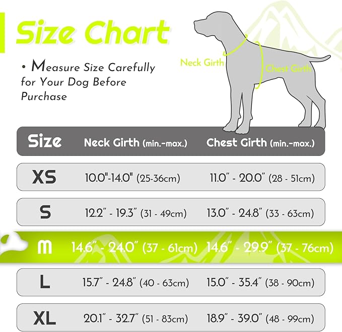 Eagloo Dog Harness Medium Sized Dog, No Pull Service Vest with Reflective Strips and Control Handle, Adjustable and Comfortable for Walking, No Choke Pet Harness with 2 Metal Rings, Green, M