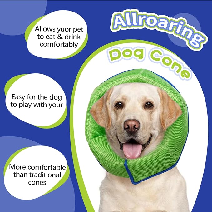 Dog Cone Collar After Surgery, Adjustable Soft Recovery Cone for Small Dogs to Stop Licking, Light-Weight Comfortable Elizabethan Collar for Dogs Anti-Bite Lick Protective Wound