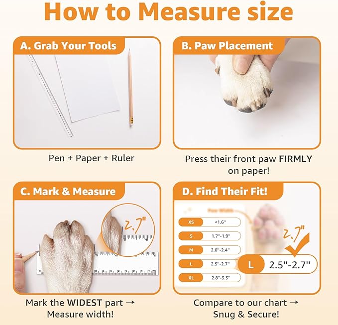 Double Sides Non-Slip Dog Socks to Prevent Licking Paws - Strong Traction for Paw Protector, Senior Dogs, Hardwood Floors, Dog Booties with Grippers - Size Medium