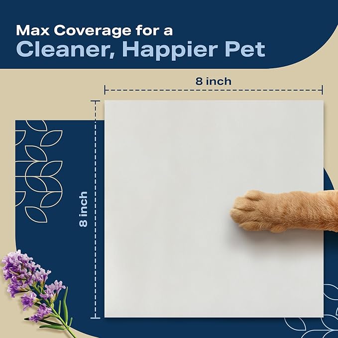 Dog Wipes for Paws and Butt - Plant Based Lavendar Scented (Pack of 400) - Pet Wipes for Dogs and Cats - Deodorizing Non Toxic Dog Wipes, +12 Additional Travel Wipes