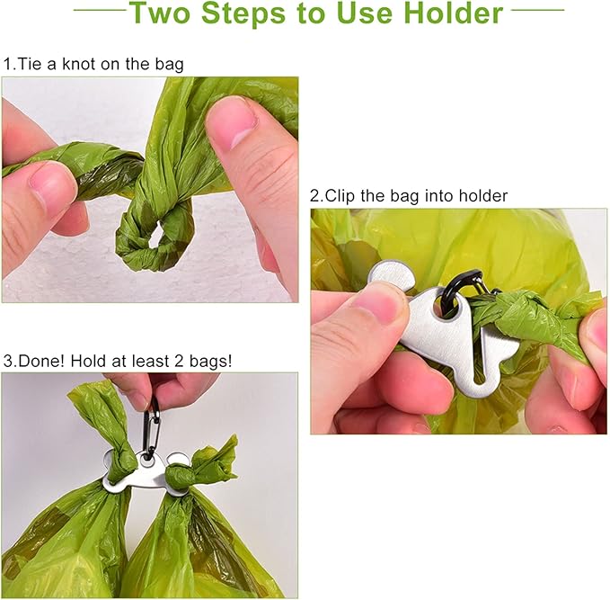 Dog Waste Bag Dispenser Pet Poop Bags Holder for Doggie Waste Bags Dispensers Soft Fabric Zipper Small Doggy Puppy Pouch for Leash Accessory Attachment with Carrier,2PCS Purple&Black