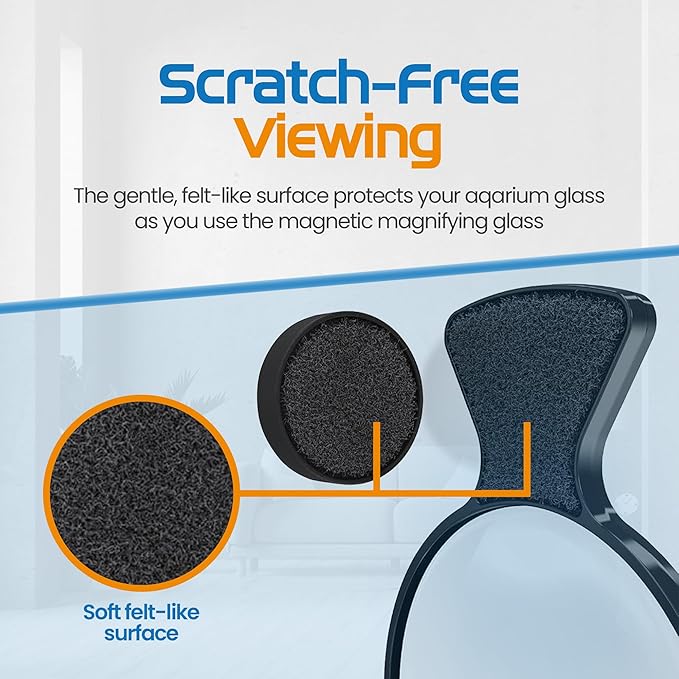 FL!PPER Flipper DeepSee Viewer MAX 5" Black - Coral and Fish Magnifier for Reef Tank and Freshwater Aquarium Photography and Videography - Magnetic Magnifying Glass