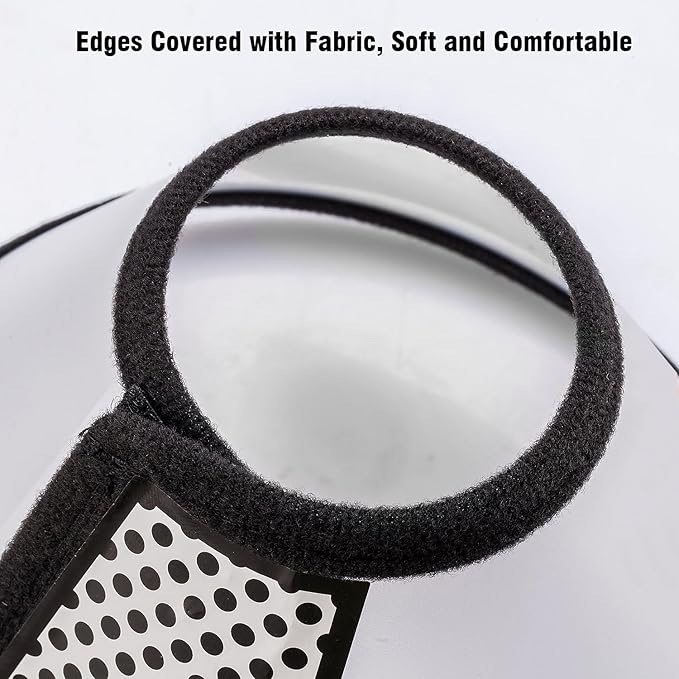 Depets Adjustable Recovery Pet Cone E-Collar for Cats Puppy Rabbit, Plastic Elizabeth Protective Collar Wound Healing Practical Neck Cover, Neck Girth 8.1 in
