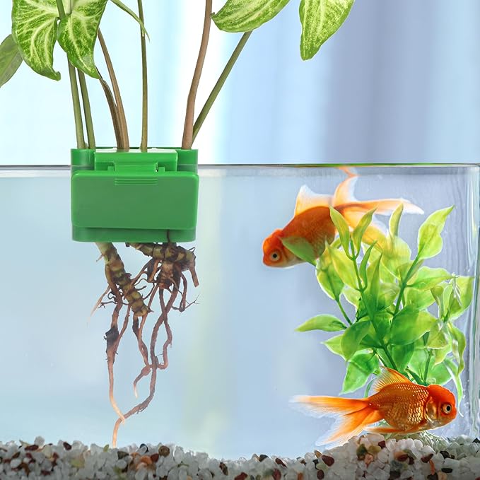 4Pcs 3 Holes Upgraded Aquatic Plant Cup Aquarium Plant Holder for Tank, Hanging Aquarium Plant Holder, Aquarium Aquatic Plant Cultivation, Aquarium Plant Decoration.